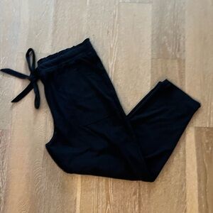 Women's Black Tie-Waist Pants